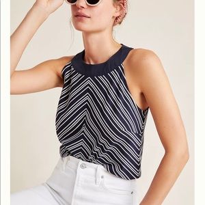 Anthropologie Dolan Sonata halter top bow on back